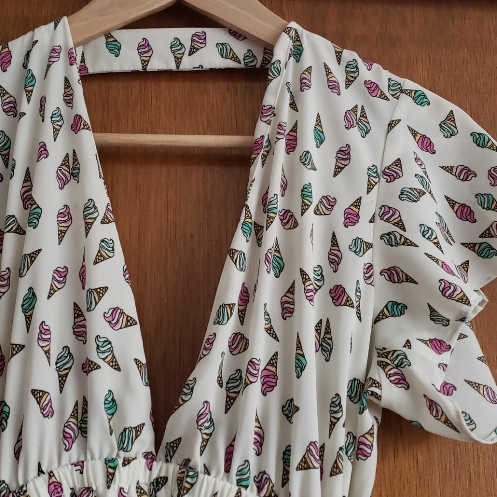 Ice cream print gorgeous dress